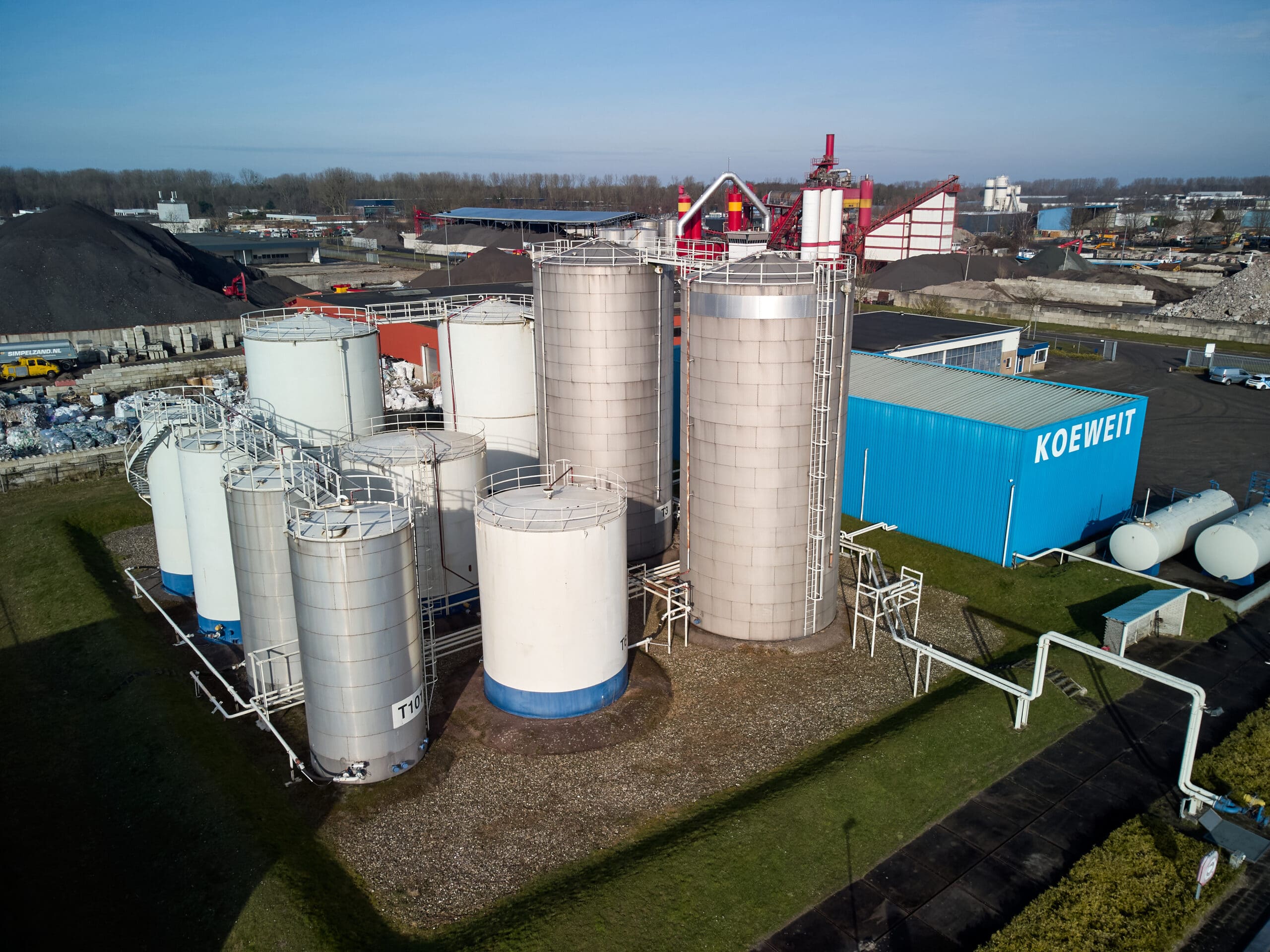 Tank farm of Koeweit Oil Trade